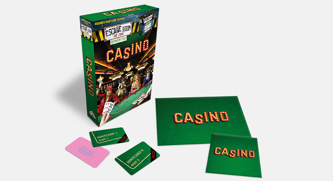 Escape Room The Game uitbreiding Casino met spelonderdelen