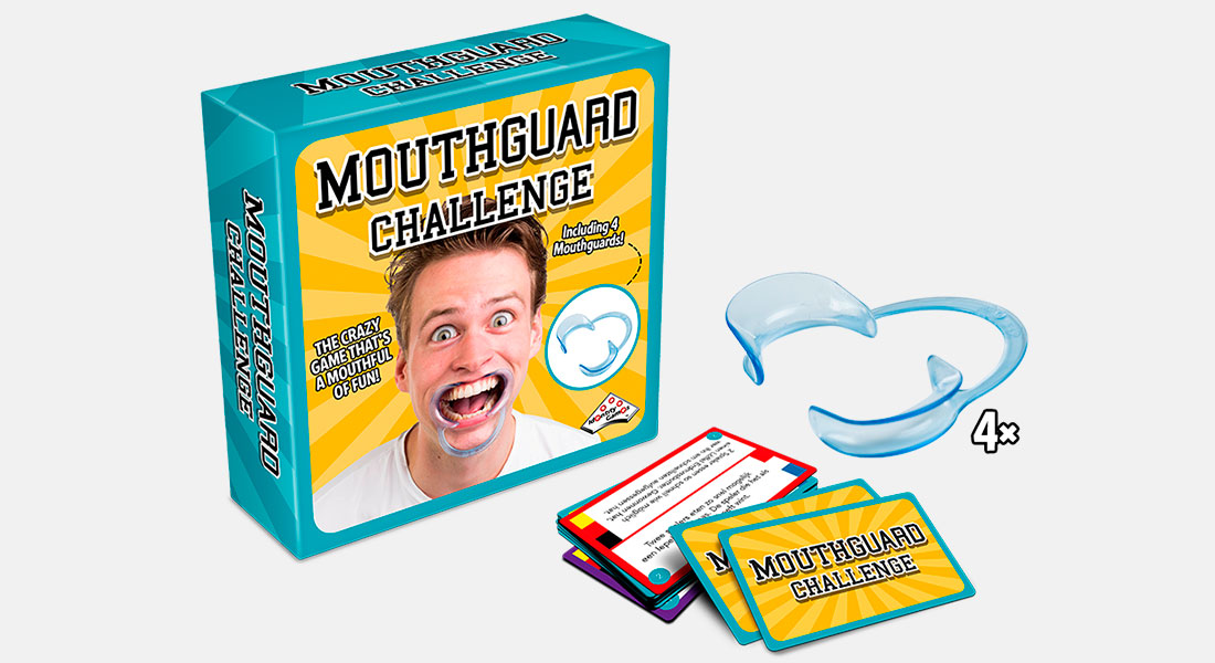 mouthguard challenge speldoos (feestspel voor volwassenen)