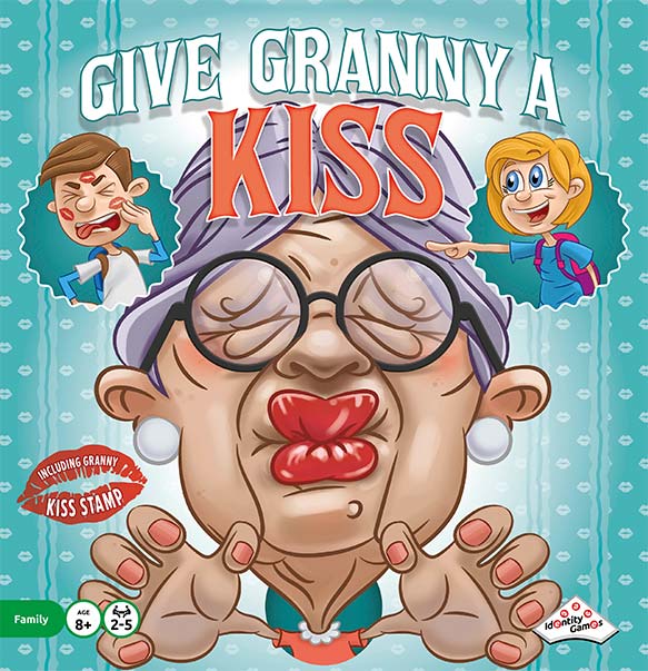 Give Granny A Kiss bordspel artwork