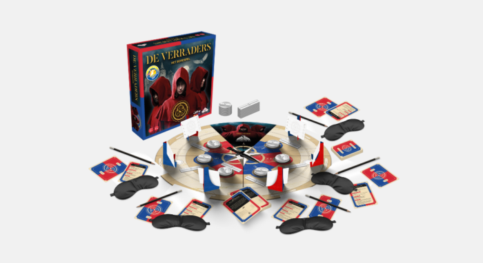 De Verraders speldoos met inhoud